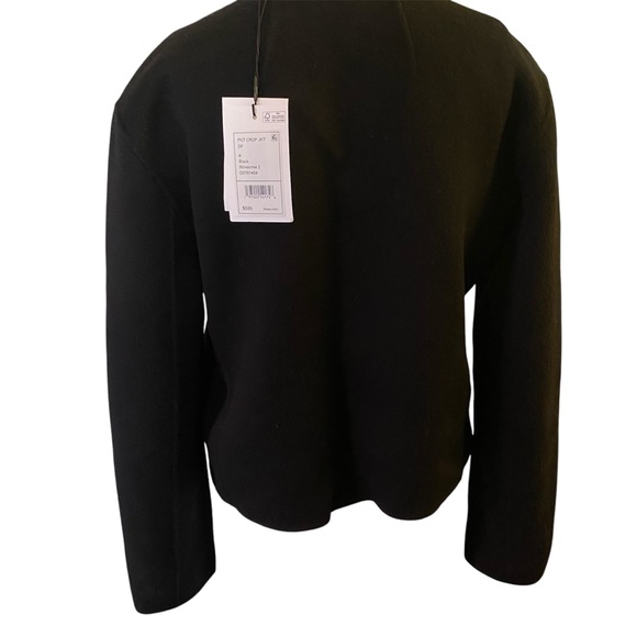 Theory Size 4 Black Cropped Wool and Cashmere Jacket - Picture 2 of 10